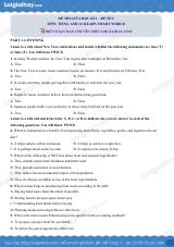 Đề thi giữa kì 1 Tiếng Anh 12 iLearn Smart World - Đề số 5